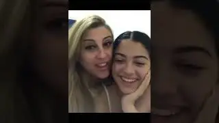 MALU TREVEJO KISSING HER MOM ON LIVE