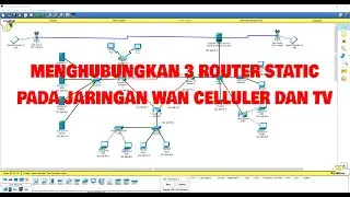 MENGHUBUNGKAN 3 ROUTER STATIC PADA JARINGAN WAN CELLULER DAN TV (SIMULASI JARINGAN RT RW NET)