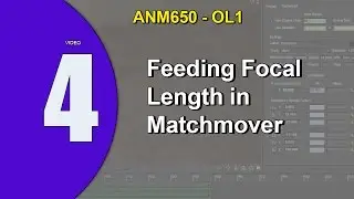 How to feed the Focal Length in matchmover