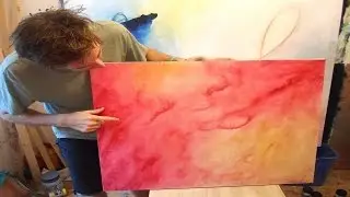 How to paint a beautiful Abstract Background - STEP by STEP