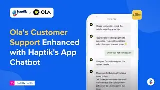 Ola's Customer Support Enhanced with Haptik's App Chatbot