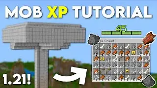 Easy MOB XP Farm Tutorial in Minecraft Bedrock 1.21! (Without Mob Spawner)