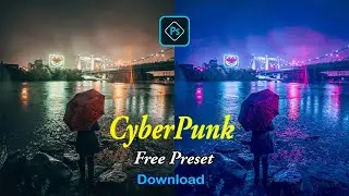 CyberPunk Neon Color Grading || Free Download Preset || Photoshop Tutorial || Pixel Drop