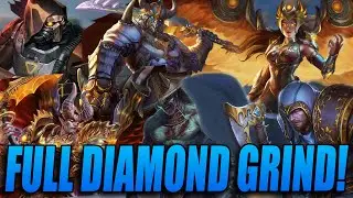 FULL 5 HOUR GRIND TO DIAMOND CONQUEST GAMEPLAY! - SMITE Conquest Gameplay