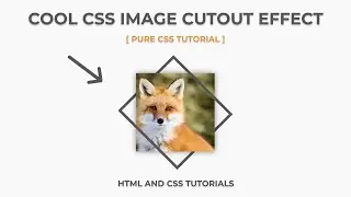 CSS Image Cutout Effect | Cool CSS Tutorials | Advanced HTML And CSS Tutorials