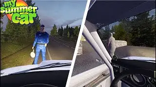 DRIVING GRANDMA TO CHURCH AND BIG POLICE CHASE | My Summer Car