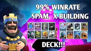 CLASH ROYALE - SPAM X BUILDING DECK STRAT