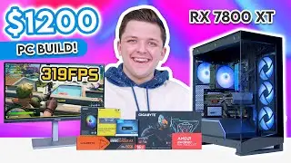 Best $1200 Gaming PC Build 2024! 🙌 [Full 1440p Build Guide - ft. RX 7800XT]