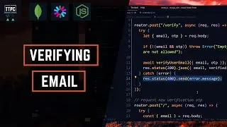 Simple Node Auth Backend #9 - OTP Email Verification II