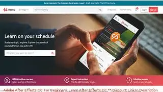 Adobe After Effects CC For Beginners: Learn After Effects CC coupon - udemy discount