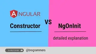 Angular Constructor vs OnInit | Angular Life Cycle Hooks