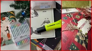 РАСПАКОВКА КАНЦЕЛЯРИИ 🎄📚