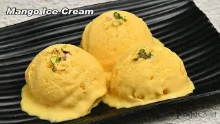 Easy Mango Ice Cream/ Mango Ice Cream Without Cream & Beater/ Ice Cream