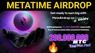 MetaTime Airdrop || Metatime free loot || 370$+560$ profit from metatime 🔥💥