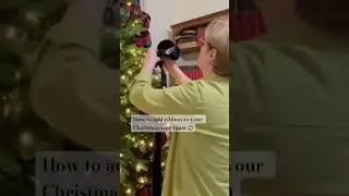 How to put ribbon on a Christmas tree (part 2) #christmasdecor