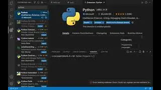 How to setup Python in Visual Studio Code and install extensions