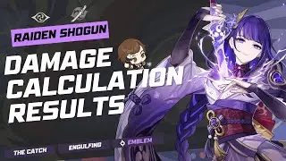 Raiden Shogun C0 Level 90 - Damage Calculation Results, Stats and Weapon Comparison Table