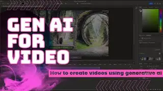 How to create videos using Generative AI - Photoshop gen fill x Premiere Pro workflow