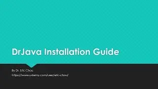 DrJava IDE Installation Guide