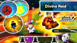 Divine (Madara) Raid feat. 6Star Genos | 4 Units Solo Gameplay | Roblox All Star Tower Defense