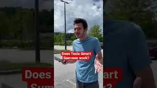 Tesla smart summon finds owner!! 😁 #tesla