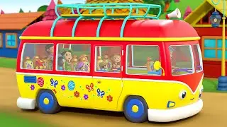 Wheels on the Bus - Going to the Camp + More Kids Songs & Nursery Rhymes for Babies