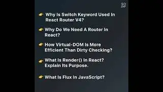 React.js  interview questions | Javascript | Node.js |  