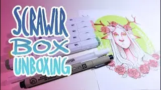 SCRAWLR BOX - Woodland Creatures (Unboxing + Art)