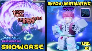 AKAZO (DESTRUCTIVE) LEVEL 50 MYTHIC UNIT SHOWCASE - ANIME VANGUARDS