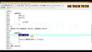 Multiple Inheritance in C++ Practical | Inheritance | C++ Programming