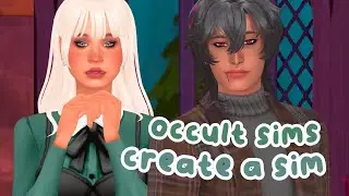 making different occults in ts4!🖤🦇 + sim download | sims 4: create a sim