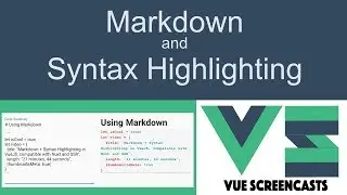 Markdown and Syntax Highlighting in VueJS, compatible with Nuxt and SSR