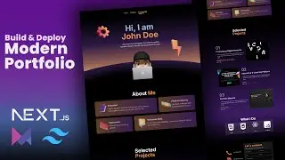 Step by Step Nextjs and Framer Motion Animated Modern Complete Portfolio Website