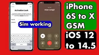 iPhone 6S to iPhone X GSM up to iOS 14.5 Hello Screen iCloud Bypass With Sim Working