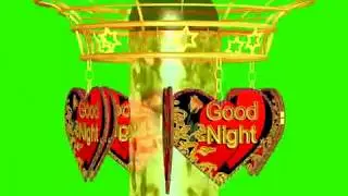 Good Night Green Screen Effects - Sweet Dreams blue Screen Animation - 3D Effects No 28