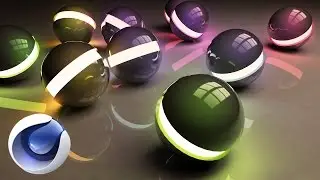 Создание абстрактной 3D композиции со сферами в Cinema4D r16 и Photoshop cs6.