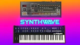 Making Synthwave with Roland TR08 & KORG Polysix VST using Propellerhead Reason