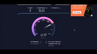 SLT Fiber Speed test in Colombo 04 Ookla and fast.com