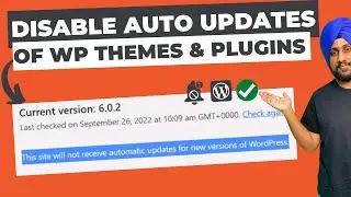 How to Disable Automatic Updates in Wordpress (Themes & Plugins) With or Without Plugin