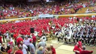 OSUMB and Alumni Band sing We Dont Give A Damn For The Whole State Of Michigan at the Skull Session