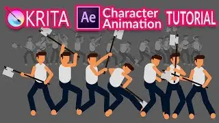 How to create character animation in after effects with out any plugins but only with shapes