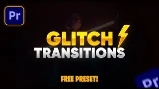 FREE Glitch Transitions Preset for Adobe Premiere Pro