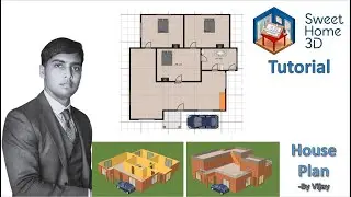 Sweet Home 3D Tutorial : How to make a house plan ? By Vijay