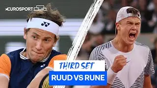 Game On! Rune Responds Perfectly Against Ruud With Crucial Third Set Win | Eurosport Tennis