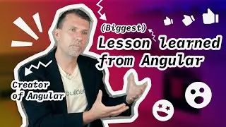 Misko Hevery's Biggest Lesson From Creating Angular 👀 | DevByte