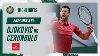 Djokovic vs Cerundolo Round 4 Highlights | Roland-Garros 2024