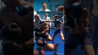 Girl fighter breaks trees with powerful blows