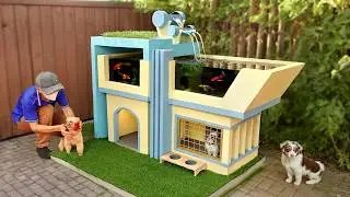 How to build dog house integrated with aquarium