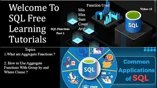 #Sql #Course #concepts #aggregate #functions #sum #max #min #avg#count#distinct#Part -1 (Video-19)