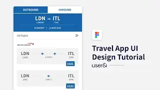 Travel App UI Design Tutorial | Figma | UX/UI Design | #speedart